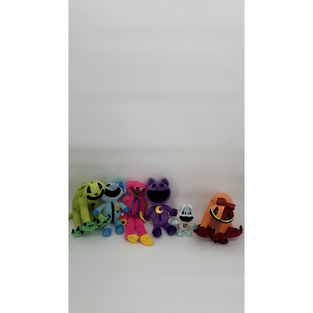 Mixed Lot Smiling Critters Plush CatNap Kissy Missy Bubbaphant CraftyCorn Roblox